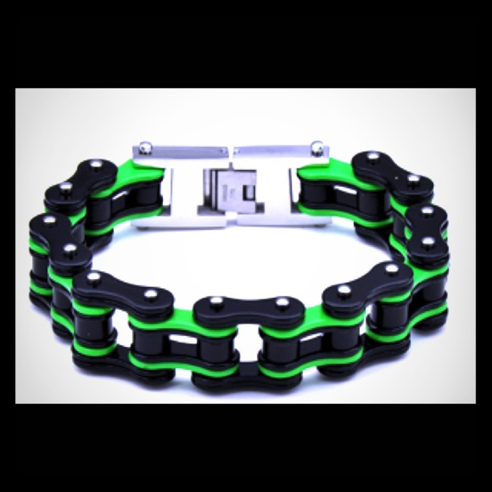 Mens D&Z Stainless biker bracelets